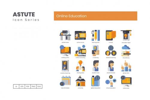 Deeezy - 110 Online Education Icons | Astute