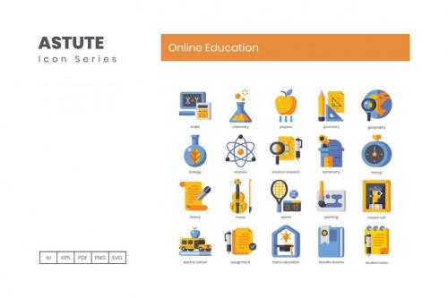 Deeezy - 110 Online Education Icons | Astute