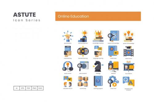 Deeezy - 110 Online Education Icons | Astute