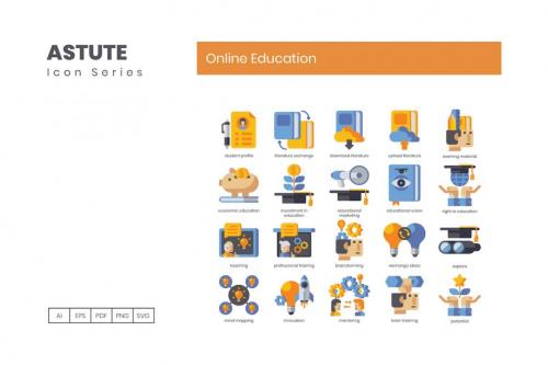 Deeezy - 110 Online Education Icons | Astute