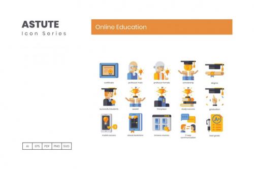 Deeezy - 110 Online Education Icons | Astute