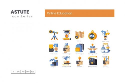 Deeezy - 110 Online Education Icons | Astute