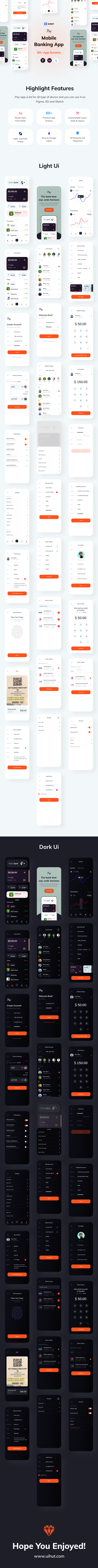 UIHut - .Pay Banking App Ui Kit - 10839