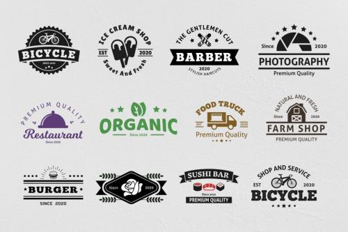 Deeezy - Various Vintage Logo Template Bundle