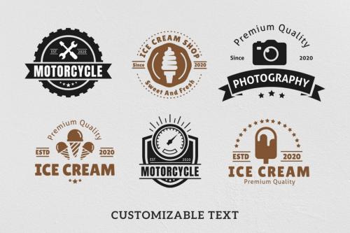 Deeezy - Various Vintage Logo Template Bundle