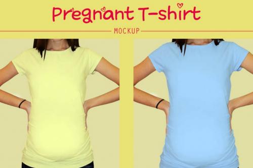 Deeezy - Pregnant T-shirt Mock-up Vr2