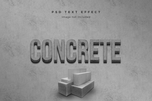 Deeezy - Concrete 3d text effect template