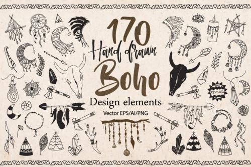 Deeezy - Hand drawn Boho doodles