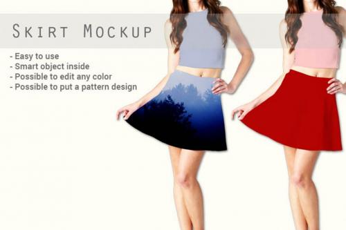 Deeezy - Women Mini Skirt and Dress Mock-up