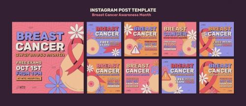 Breast Cancer Awareness Month Instagram Posts