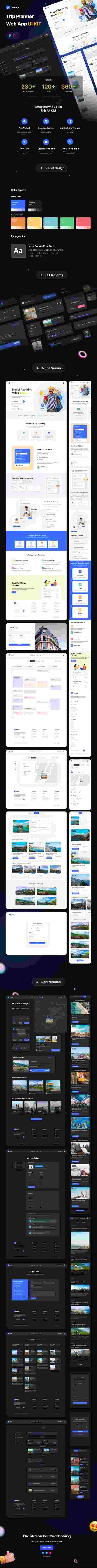 UIHut - Trip Planner Web App UI Kit - Airtrav - 18167