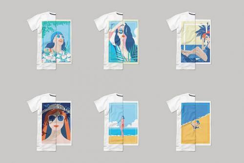 Deeezy - Summer & Spring Poster T-shirt Set