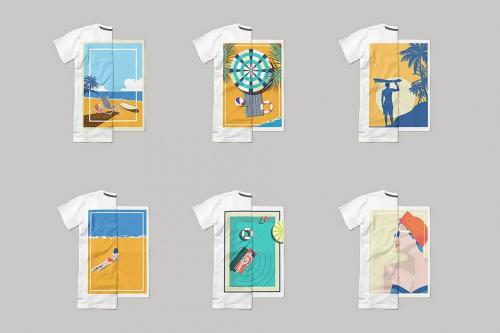 Deeezy - Summer & Spring Poster T-shirt Set