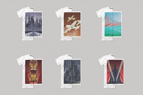 Deeezy - ArtDeco Poster T-shirt Set 1