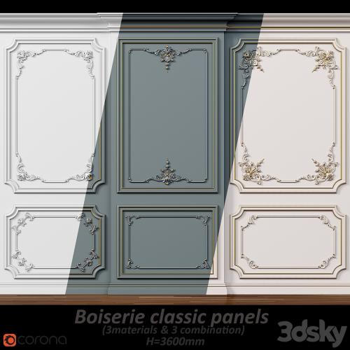 Wall molding 5. Boiserie classic panels
