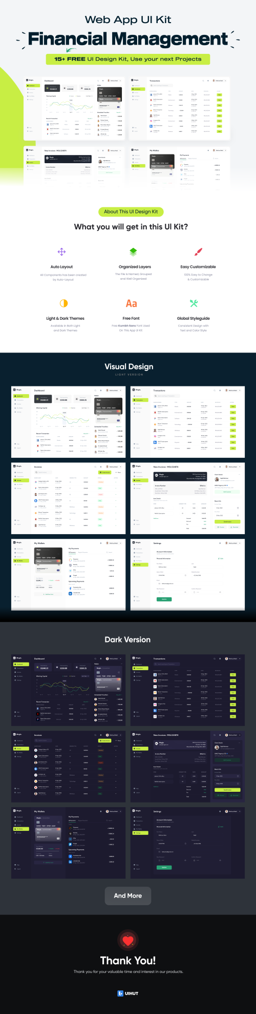 UIHut - Financial Management Web App Design - 19535