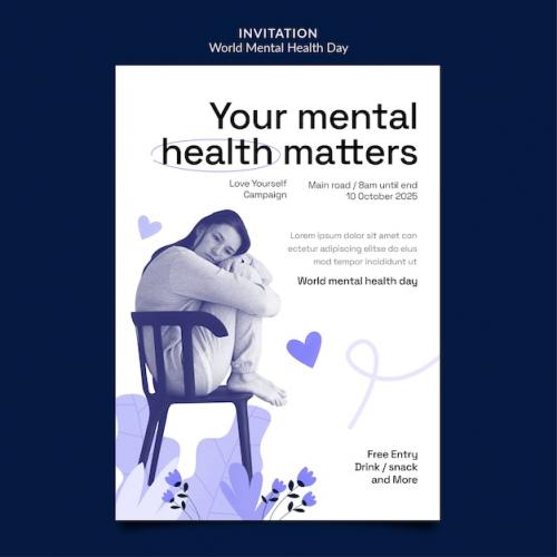 World Mental Health Day Invitation Template