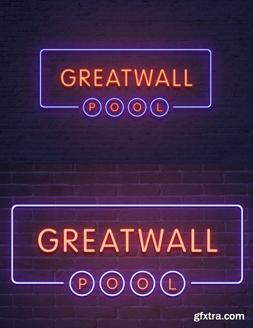 Neon Signboard Effect for Photoshop