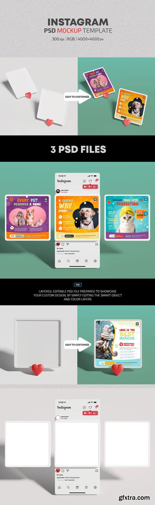 Instagram PSD Mockups Templates