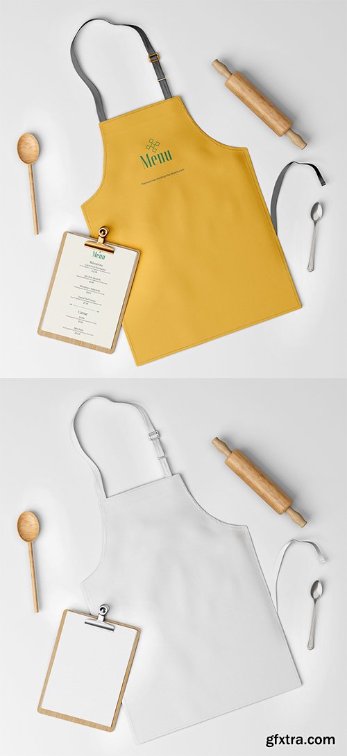 Fabric Apron Branding PSD Mockup Template