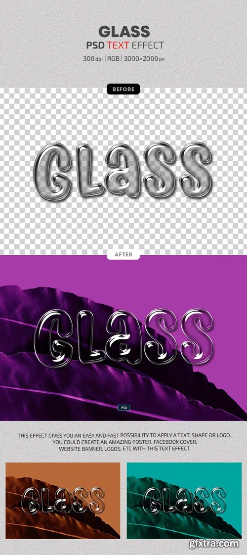 Glass - Photoshop Text Effects