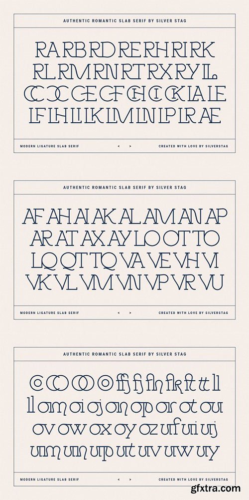 Authentic Romantic - Slab Serif Ligature Typeface