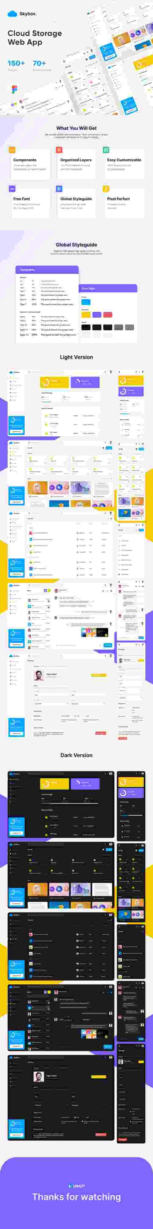 UIHut - File Manager Dashboard UI Kit - 20566