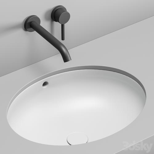 Cielo Undercounter Washbasin Set