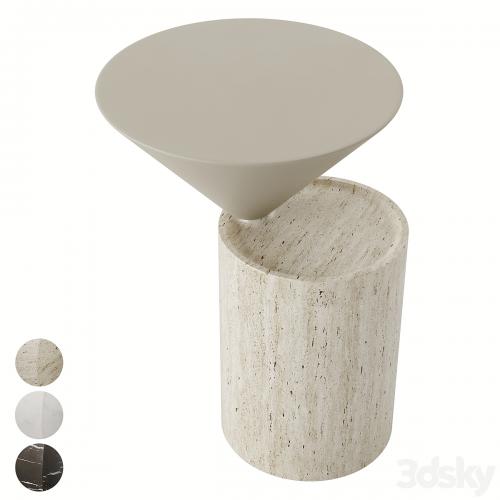 DE LA ESPADA LAUREL SIDE TABLE IN MARBLE