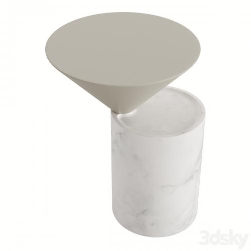 DE LA ESPADA LAUREL SIDE TABLE IN MARBLE