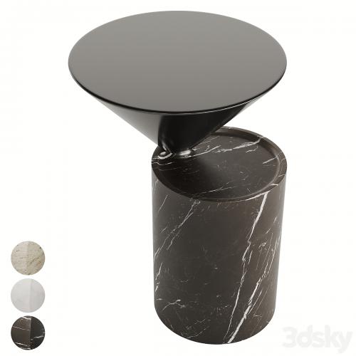 DE LA ESPADA LAUREL SIDE TABLE IN MARBLE