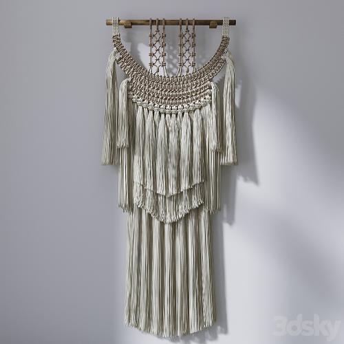 Decorative set with Wall Hanging Macrame # 4