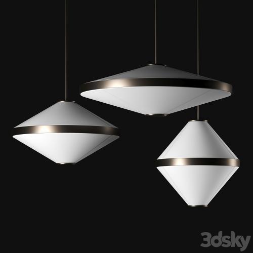 Eje pendant lamps by Holly Hunt