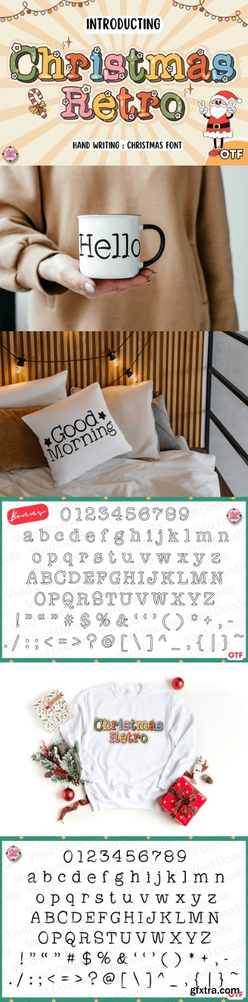 Christmas Retro Font