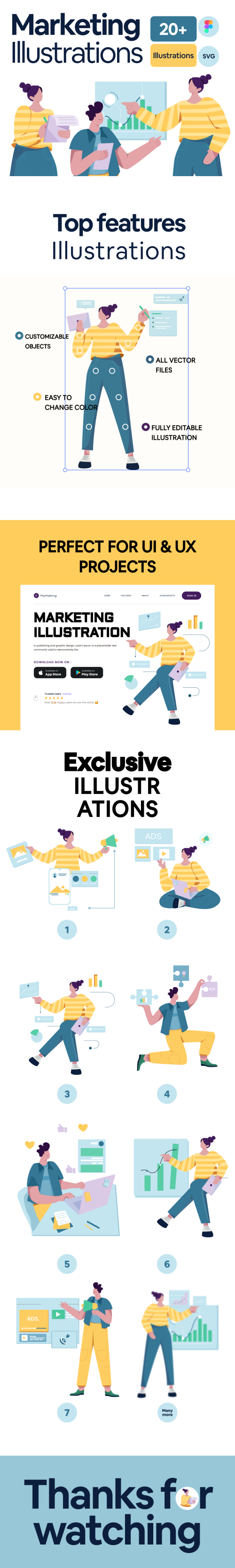 UIHut - Premium Marketing Illustration Pack - 24671