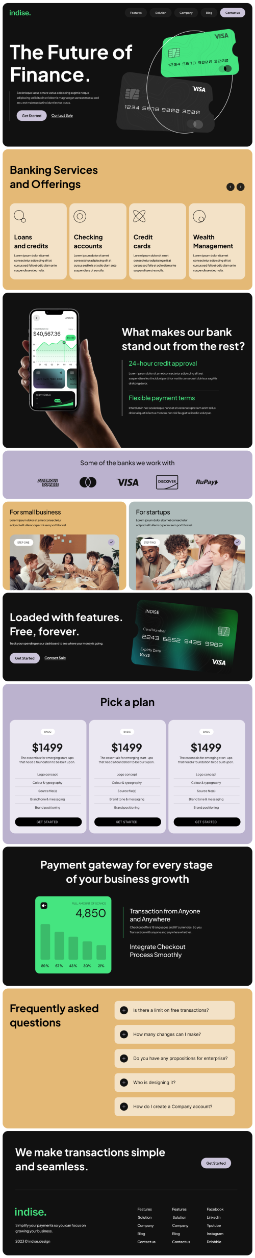 UIHut - Online banking website template - indise - 24821