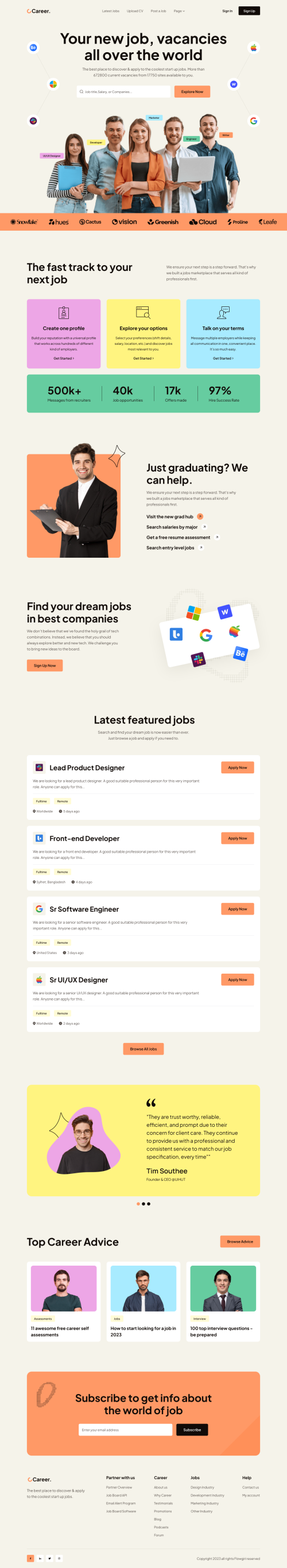 UIHut - Job Board Landing Page - Career - 25127