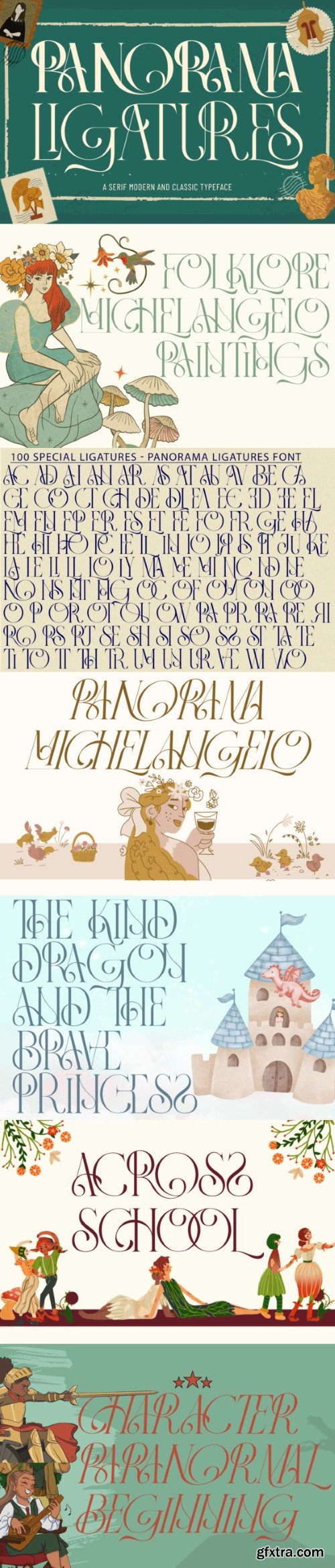 Panorama Ligatures Font