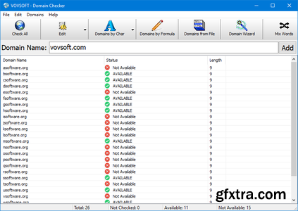 VovSoft Domain Checker 8.9