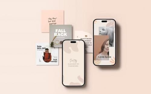 3d Rendered Instagram Post Mockup