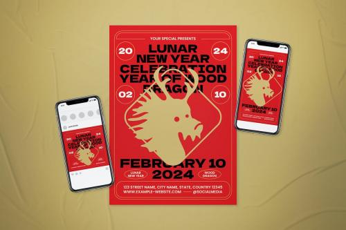 Lunar New Year Celebration Flyer