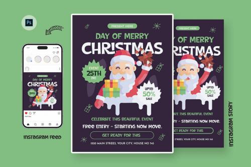 Toppers Christmas Day Flyer Template