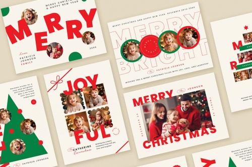 6 Simple Christmas Card/ Holiday Card