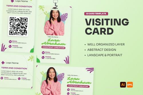 Abstract Visiting Card