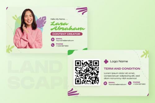 Abstract Visiting Card