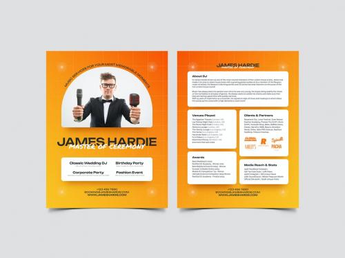 Event DJ & MC Press Kit and Resume Template