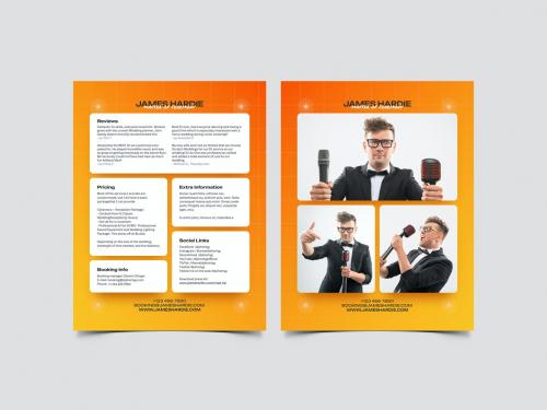 Event DJ & MC Press Kit and Resume Template