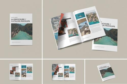 A4 Brochure Catalog Mockup