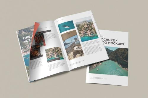 A4 Brochure Catalog Mockup