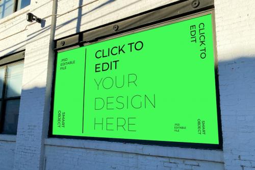 Street Billboard Mockup